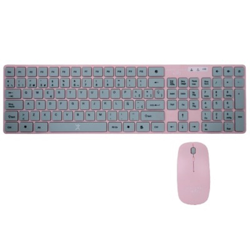Teclado Y Mouse Perfect Choice PC-201069 Kid Ballons Inalámbricos