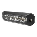 Luz auxiliar serie x3744, 8 leds ultra brillantes, color rojo claro.