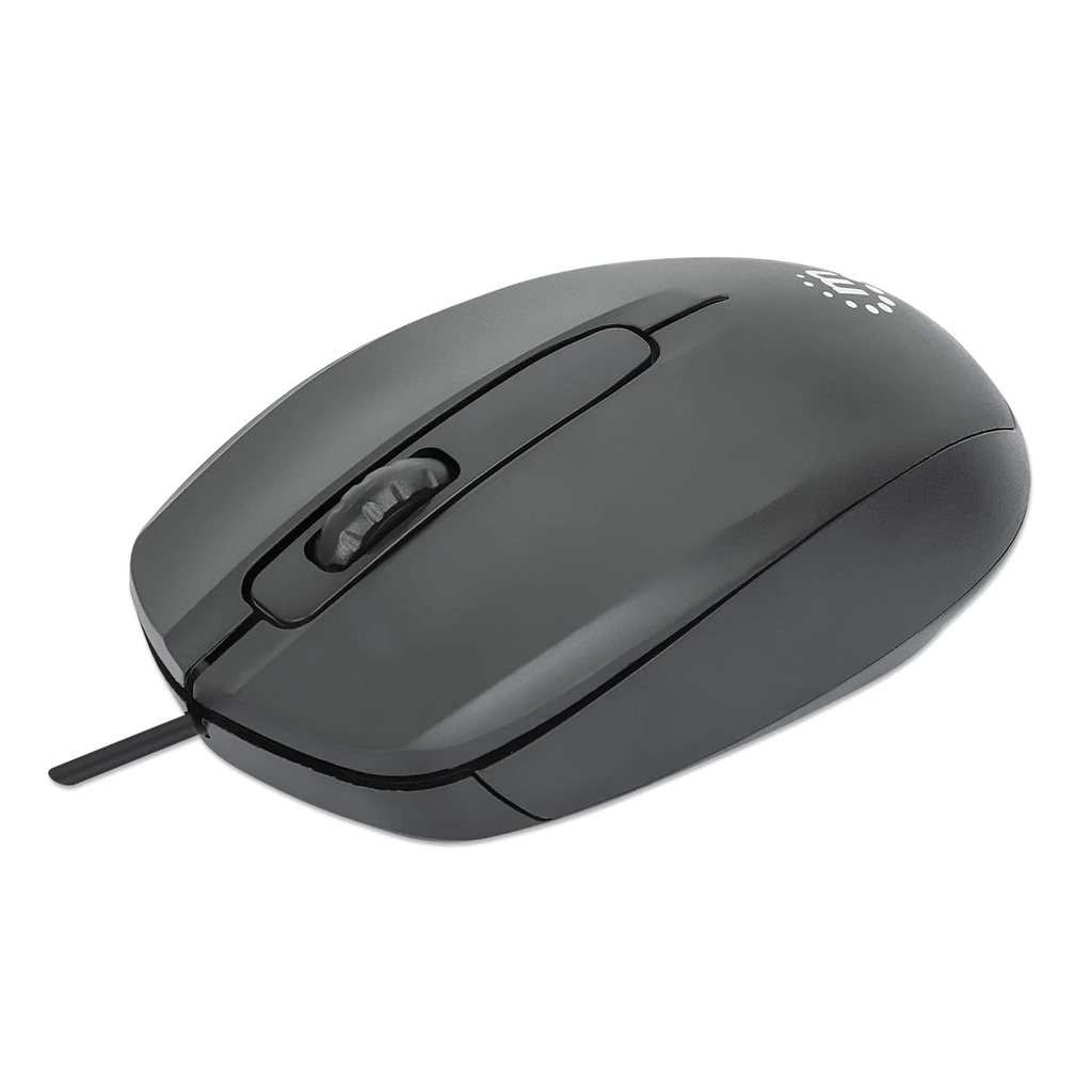 Mouse Óptico Manhattan 190190 Comfort II Alámbrico USB-A 1000DPI