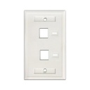 Tapa de Pared Intellinet 772396 2 Perforaciones Para Etiqueta 