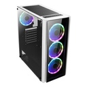Gabinete gaming xzeal xz110-1,atx/micro atx/mini-atx,usb 3.0/2.0, sin fuente, 3 ventiladoresx3 rgb, vent lateral templado, color