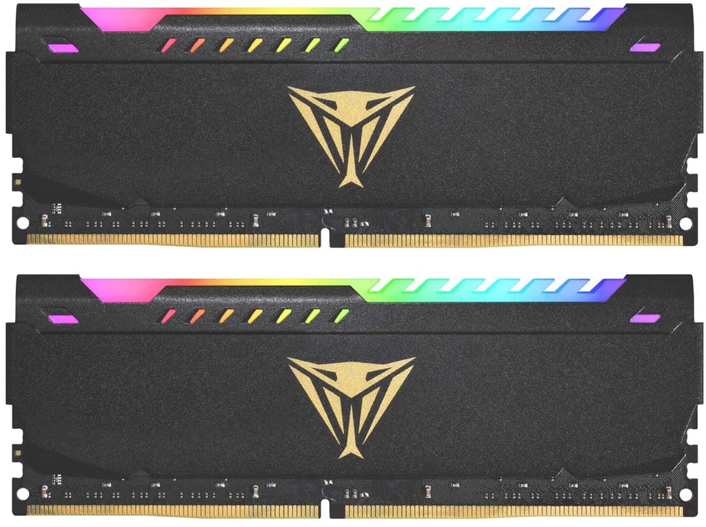 Kit de Memorias Patriot Viper Steel RGB DDR4 PC4-25600 3,200MHz CL18 2 x 8GB