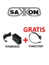 Fuente De Poder Regulada + Gratis Divisor De Energia Saxxon PSU1204EPAQ2 4 Conectores Macho 12V 4.1 A MP