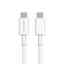 Cable usb-c a usb-c / 1 metro / ideal para celulares android / carga rápida 3 amp / carga y sincronización de datos / 480 mbps / 60 watts