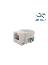 Sbetech jackc6wt- modulo jack keystone rj45 / 8 hilos / cat 6/ compatible con calibres awg 22-26 / color blanco