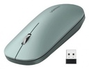 Mouse inalámbrico 2.4 ghz | ultra delgado y silencioso | dpi 1000/1600/2000/4000 (ajustable)  | alcance 10m | scroll de aluminio | adaptable a diferentes superficies | diseño suave al tacto | contiene receptor usb | color verde