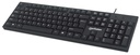 Teclado Manhattan 179324, Alámbrico, USB, Negro, Inglés