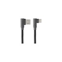 Cable tipo c hune hiedra sustentable trenzado carga rapida y datos 90ª 1.2m (roca)