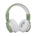 Audifonos backdrop inalambricos de diadema bluetooth - alambricos color blanco con verde