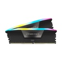 Memoria dimm ddr5 corsair cmh32gx5m2b6000z30k 32gb 6000mhz 2x16gb vengeance rgb negro cl30-76