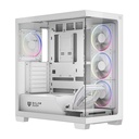 Gabinete Balam Rush Tank Polar 7900, Midi-Tower, ATX/Micro-ATX/Mini-ITX, USB 2.0/3.0, sin Fuente, 5 Ventiladores Instalados, Blanco