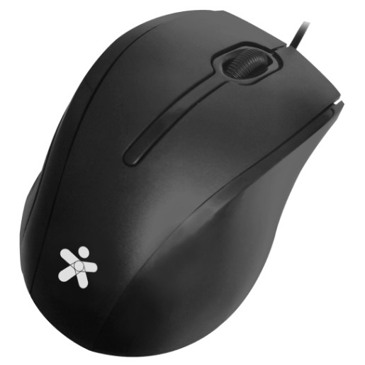 Mouse Óptico Stylos Ergonómico STPMOA7B Alámbrico USB 1000DPI
