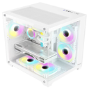 Gabinete Cooler Master MasterBox 600, Mid Tower, ATX/EATX/Micro-ATX/Mini-ITX, sin Fuente, 4 Ventiladores ARGB Instalados, Blanco