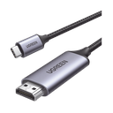 Cable usb-c 3.1 a hdmi 4k | 1.5m | compatible con thunderbolt 3 & 4 | adaptador tipo-c a hdmi | 4k@60hz | soporta modo espejo y modo extendido | carcasa de aluminio | nylon trenzado | conector niquelado | blindaje multicapa.
