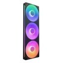 NZXT F360 RGB Core - Marco de 360 mm con 3 ventiladores de 120 mm y 8 led RGB cada uno. Control de velocidad e iluminación, alta presión estática y flujo de aire, rodamiento fluido, color negro