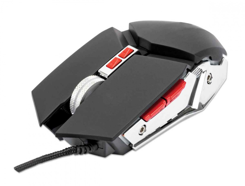 Mouse Óptico Gaming Manhattan 179348 7 Botones USB 3200DPI LED