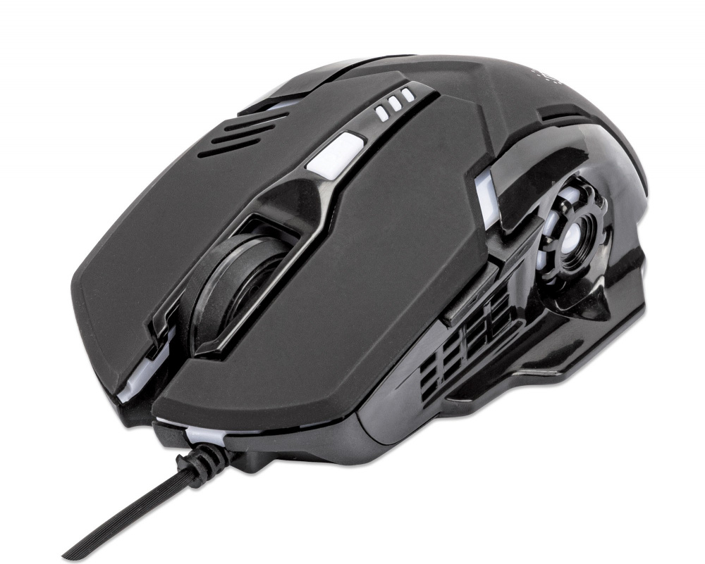 Mouse Gamer Óptico Manhattan 179256 Alámbrico USB 3200DPI