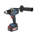 Rotomartillo / taladro inalámbrico sin carbones de 20v, incluye 2 baterías de 4.0ah, cargador y maletín.