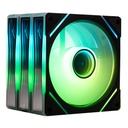 Kit De Ventiladores Para CPU Naceb NA-0650N 3x 120mm 1400RPM ARGB