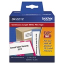 Cinta etiquetadora brother dk2212 papel negro sobre blanco de longitud continua 29mm x 15m