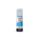 Tinta epson t524 ecotank l15160/l6490 color cian