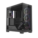 Gabinete Balam Rush Tank Polar 7900, Midi-Tower, ATX/Micro-ATX/Mini-ITX, USB 2.0/3.0, sin Fuente, 5 Ventiladores Instalados, Negro
