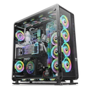 Gabinete thermaltake core p8 tg full tower, sin fuente, negro