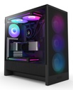 Gabinete NZXT H5 Flow RGB, Midi-Tower, ATX/EATX/Micro-ATX/Mini-ITX, USB 3.0, sin Fuente, 2 Ventiladores Instalados, Negro