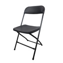 Caja 5 sillas negras plegables modamob reforzadas, 47cmx45cmx82cm, tubo 19mm, hasta 120kg