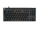 Teclado gaming logitech pro x tkl rapid usb rgb negro