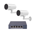 Ezviz Kit de Vigilancia CS-H5/3MP/POE/KS2 de 2 Cámaras IP Bullet WiFi