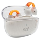 STF Audífonos Intrauriculares con Micrófono Sport One Plus, Inalámbrico, Bluetooth, Blanco