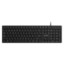 Teclado Acteck Vantage Aero TA545, Alámbrico, USB, Negro, Español