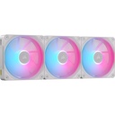 Ventilador gabinete corsair co-9051054-ww icue link lx120-R rgb 3 fan 120mm magnetico blanco