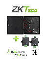 Zkteco c2260wrpack -  panel de control de acceso de solo tarjeta para 2 puertas con convertidor de 485 a weigand /  controla has