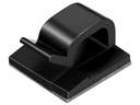 Organizador Adhesivo para Cables, 24 Piezas, Color Negro