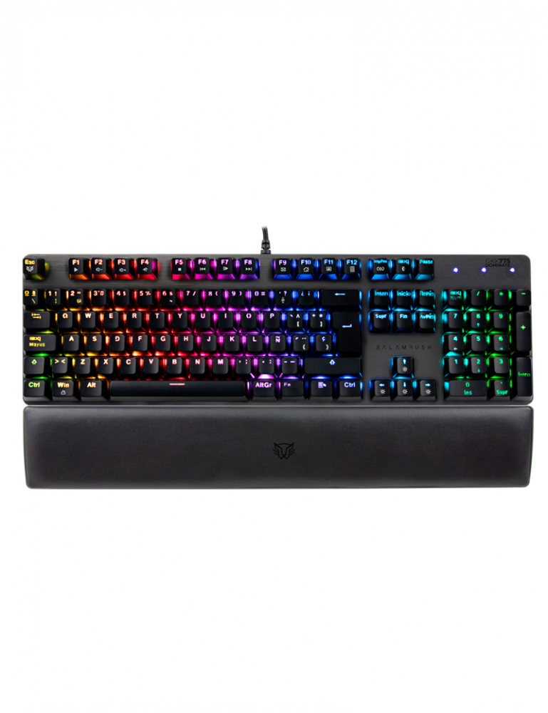 Teclado Gamer Balam Rush Dominate KG980 RGB Switch Optomecánico Blue Alámbrico Español