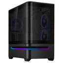 Gabinete ASUS PRIME AP202 TG ARGB Black - Media Torre · Uso Profesional | Compatible ATX/MicroATX · Vidrio Templado Curvo, Panel ARGB, Sin Fuente