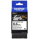 Cinta de Etiquetas Brother HSE-221E, 8.8mm x 1.5M, Negro sobre Blanco