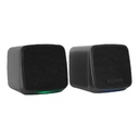 Acteck Bocinas Elant Cube, Alámbrico, 3W RMS, 3.5mm, Negro