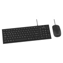Kit De Teclado Y Mouse Alambrico Acteck 2 En 1 , Creator Compact Mk235, Español, Negro 