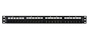Patch panel revconnect belden rv6ppf1u24bk cat6 24 puertos rj-45 (precargado) color negro 1 unidad de rack herramienta compatibl