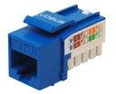 Conector modular jack rj45 enson epro-jack5e-bl serie pro, posicion vertical cat5e color azul compatible con placas enson epro-f