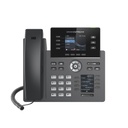 Teléfono IP Wi-Fi Grado Operador 4 líneas SIP con 4 Cuentas Pantalla a Color 2.8" Puertos Gigabit, Bluetooth, PoE, Codec Opus