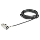 Cable de seguridad para laptop con combinacion - ranura wedge