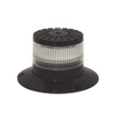 Baliza led compacta discreta, domo claro, color ambar/claro