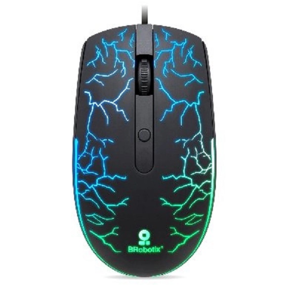 Mouse Gamer BRobotix Óptico Storm RGB Alámbrico USB-A 1600DPI