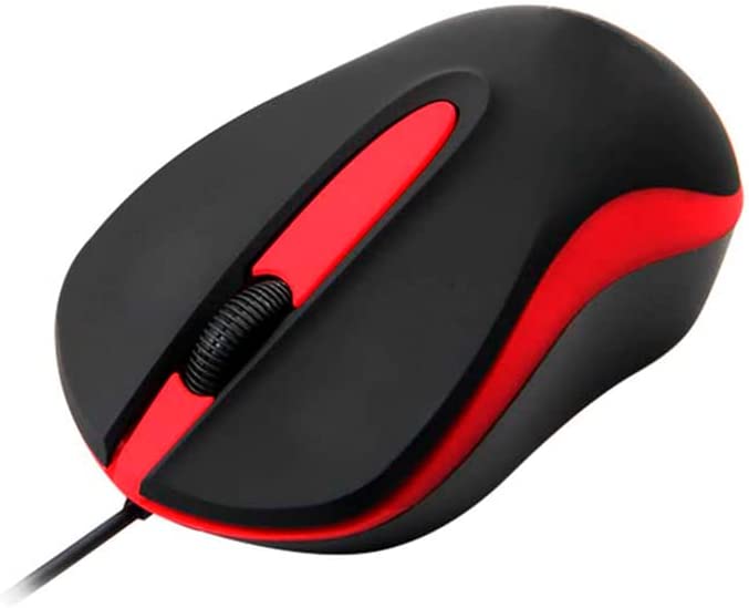Mouse Óptico Quaroni MAQ01R USB 1200 DPI