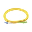 Jumper de fibra óptica monomodo lc/upc sc/apc simplex, color amarillo 3 metros