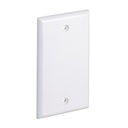 Placa de pared ciega universal, material abs, color blanco mate